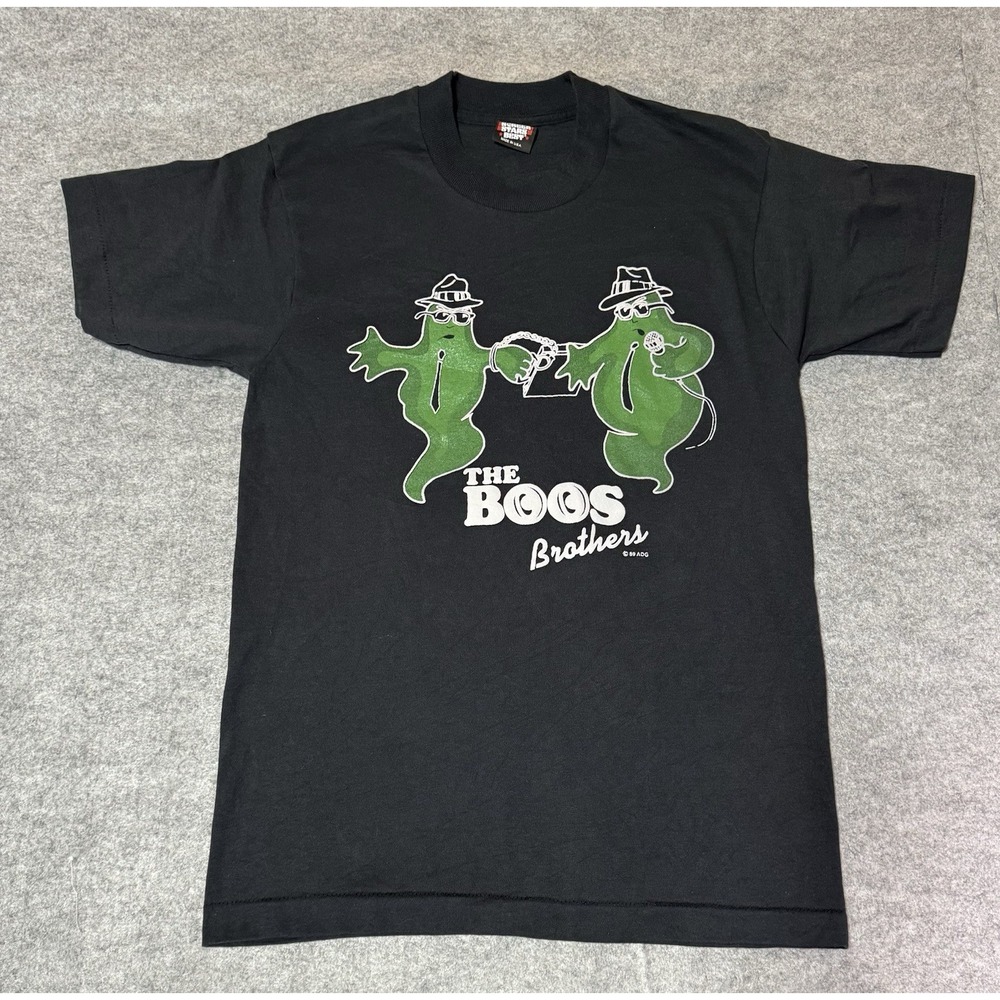 VTG 1989 The Boos Brothers Size M Halloween Ghost T Screen Stars Single Stitch